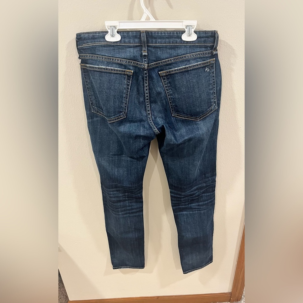 rag & bone Dre Low-Rise Slim Boyfriend Jeans - Harper Wash - Size 27 - Picture 3 of 12